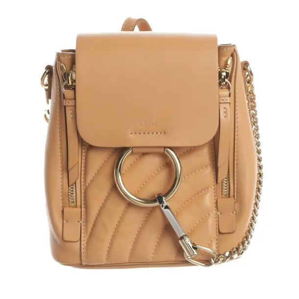 Backpack, in Light Brown, Leather, Chloé