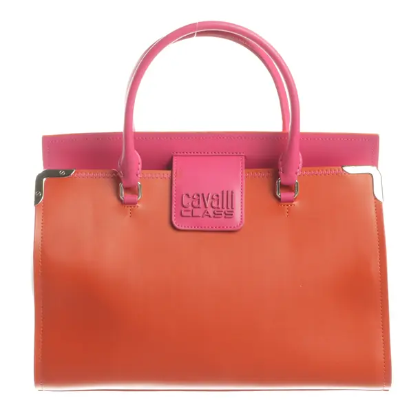 Handbag, in Orange, Leather, cavalli CLASS