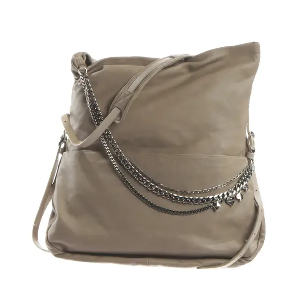 Shoulder Bag, in Brown, Leather, Jimmy Choo