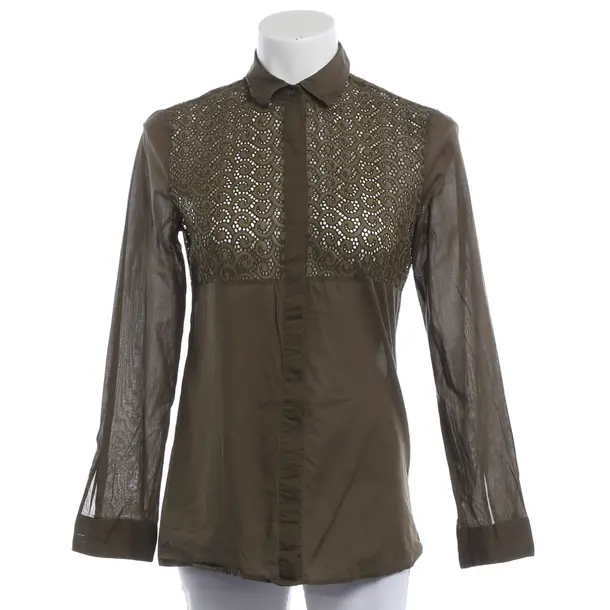 Blouse, in Green, Cotton, Hugo Boss Red Label