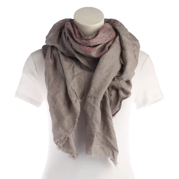 Shawl, in Gray, Cotton, Faliero Sarti