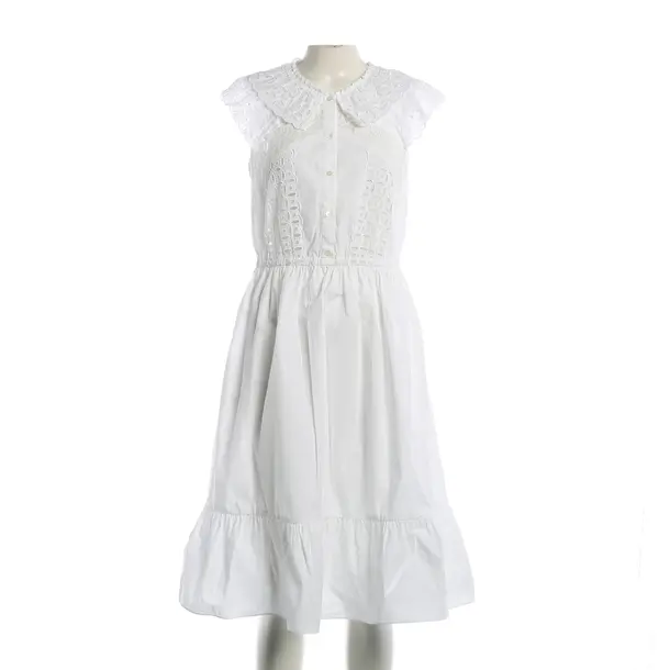 Dress, in White, Cotton, Sandro