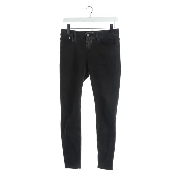Straight Fit Jeans, in Black, Cotton, Closed