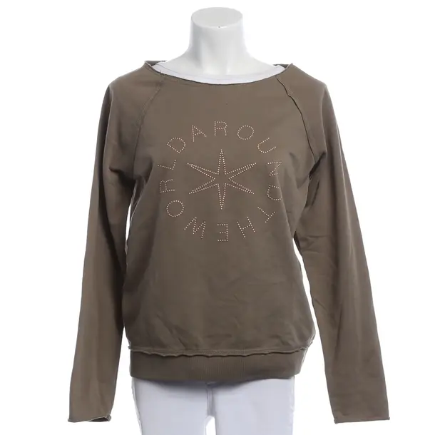 Sweatshirt, in Dunkelgrün, Baumwolle, Juvia