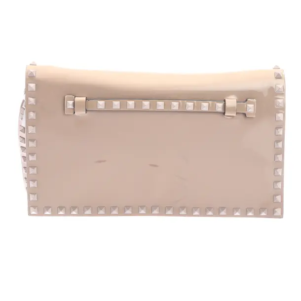 Clutch Bag, in Nude, Leather, Valentino