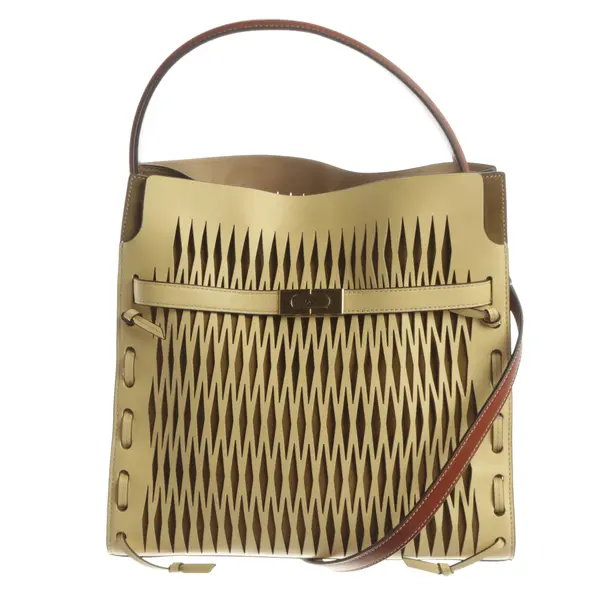 Handbag, in Yellow, Leather, Tory Burch