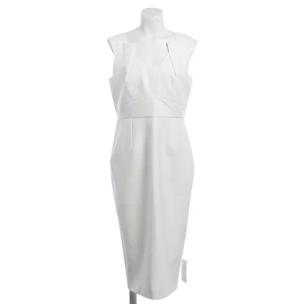 Dress, in White, Polyester, Roland Mouret