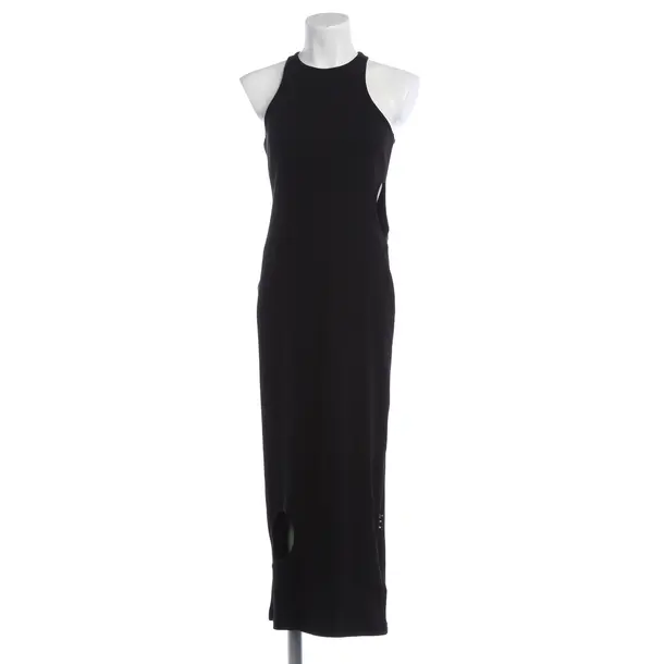 Kleid, in Schwarz, Baumwolle, Off-White