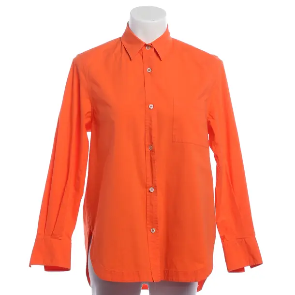 Blouse, in Dark Orange, Cotton, Caliban