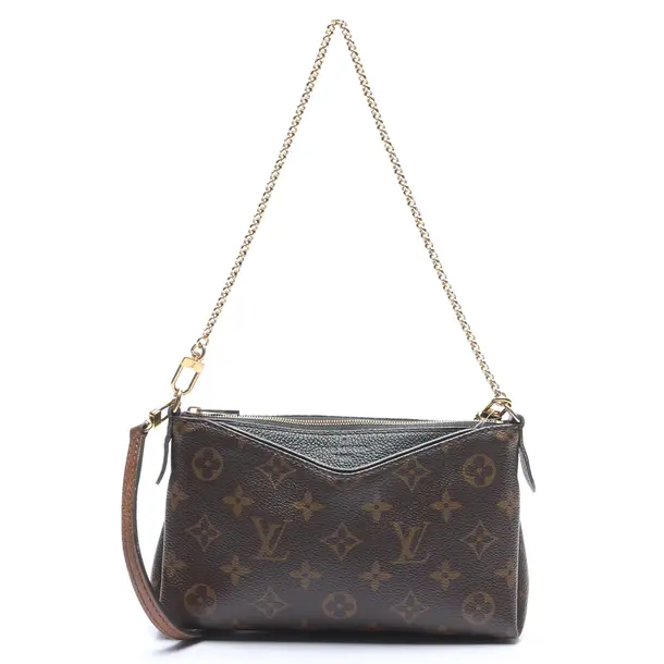 Schultertasche in Braun, Canvas, Louis Vuitton