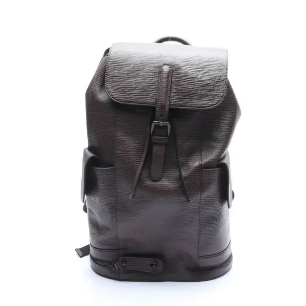 Rucksack, in Dunkelbraun, Leder, Ted Baker