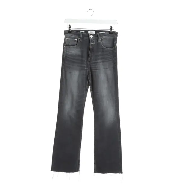 Straight Fit Jeans in Gray, Cotton, Closed