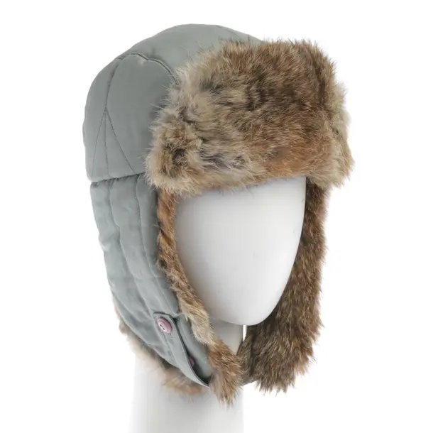 Beanie in Green, Cotton, Woolrich