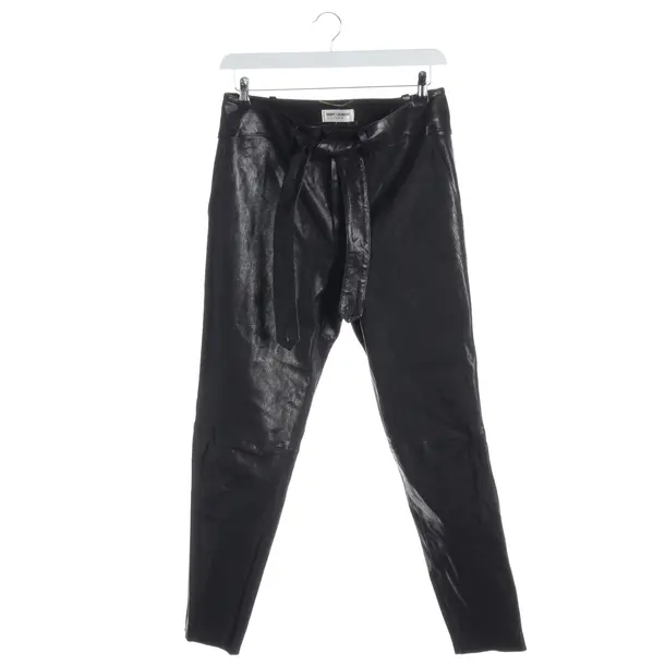 Hose in Schwarz, Leder, Saint Laurent