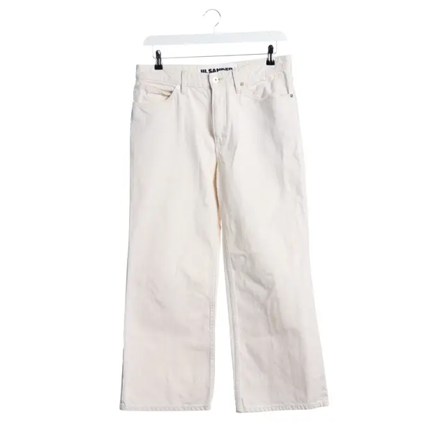 Flared Jeans in White, Cotton, Jil Sander