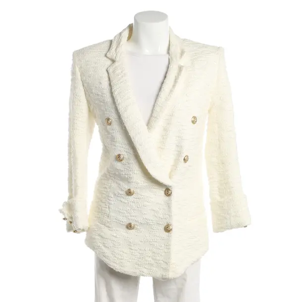 Blazer, in Bianco, Cotone, Balmain