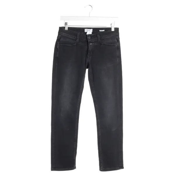 Jeans Straight Fit in Schwarz, Baumwolle, Closed