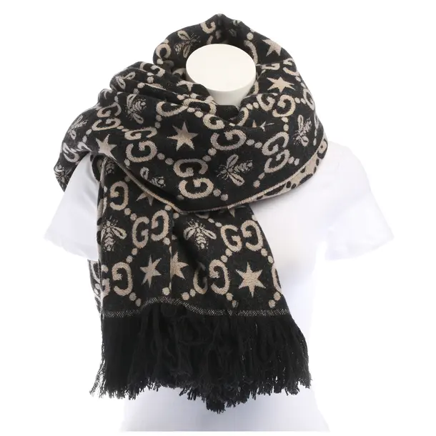 Scarf in Black, Wool, Gucci