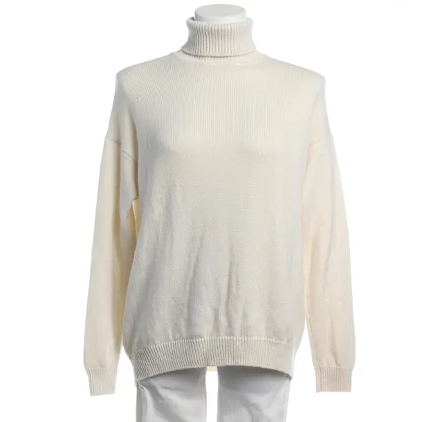 Pullover in Weiß, Kaschmir, Brunello Cucinelli