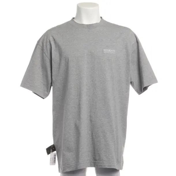T-Shirt in Gray, Cotton, Vetements