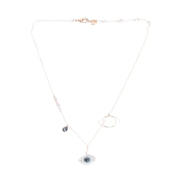 Halskette in Metallic, Metall (metallisch, metallisiert), Swarovski