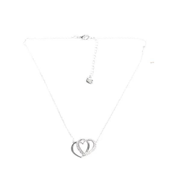 Halskette in Metallic, Metall (metallisch, metallisiert), Swarovski