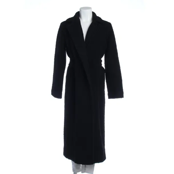 Mid-Season Coat in Black, Wool, Ganni