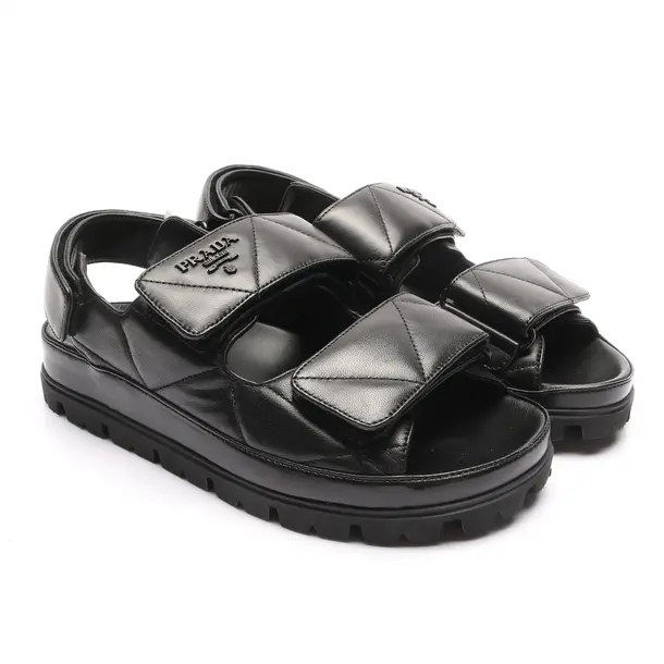 Sandals in Black, , Prada