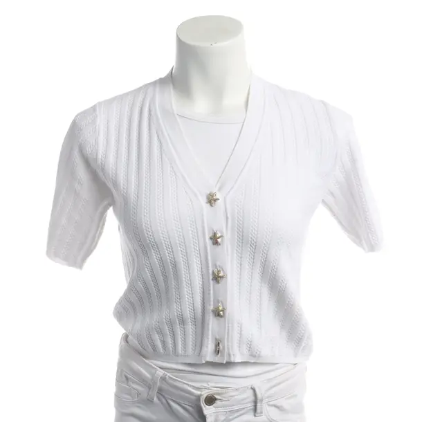 Strickjacke in Weiß, Viskose, Sandro