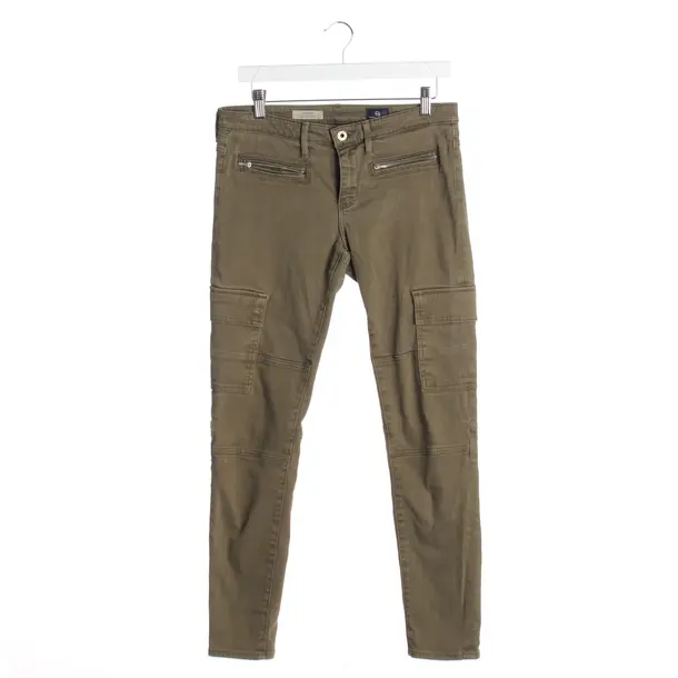 Skinny Jeans in Green, Cotton, Adriano Goldschmied