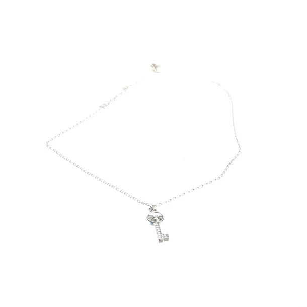 Halskette in Metallic, Metall (metallisch, metallisiert), Swarovski