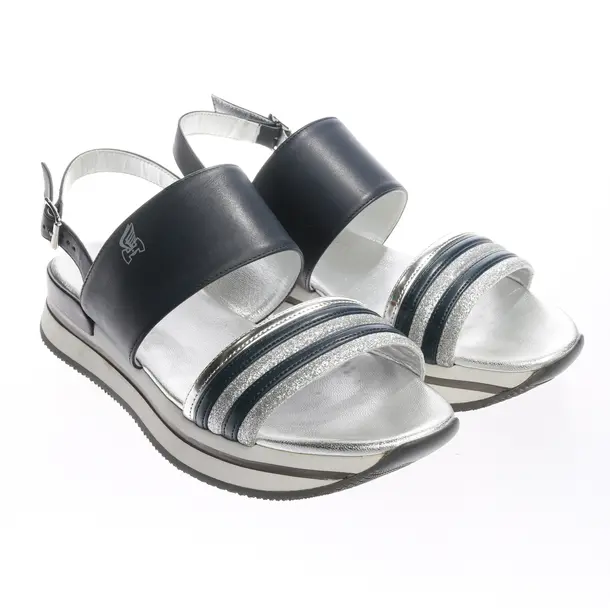 Sandals in Metallic, , Hogan