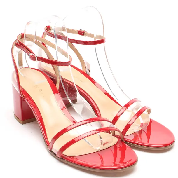 Heeled Sandals in Red, , Gianvito Rossi