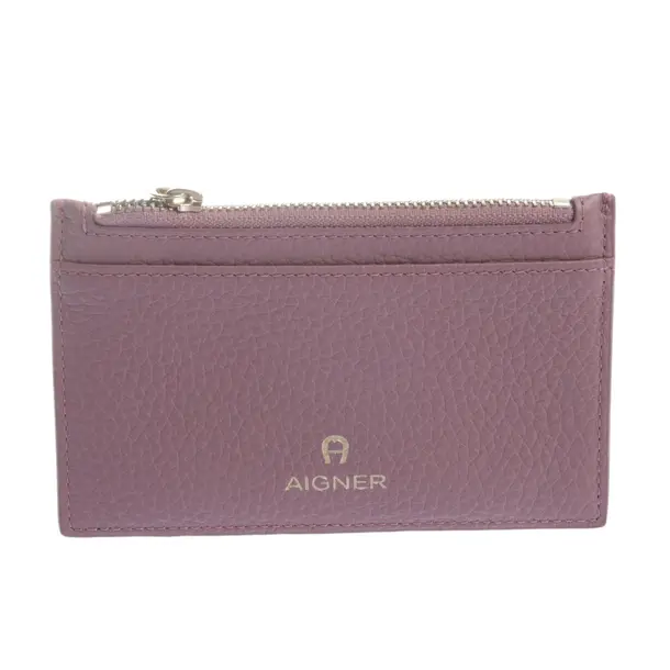 Card Holder in Pink, Leather, Aigner