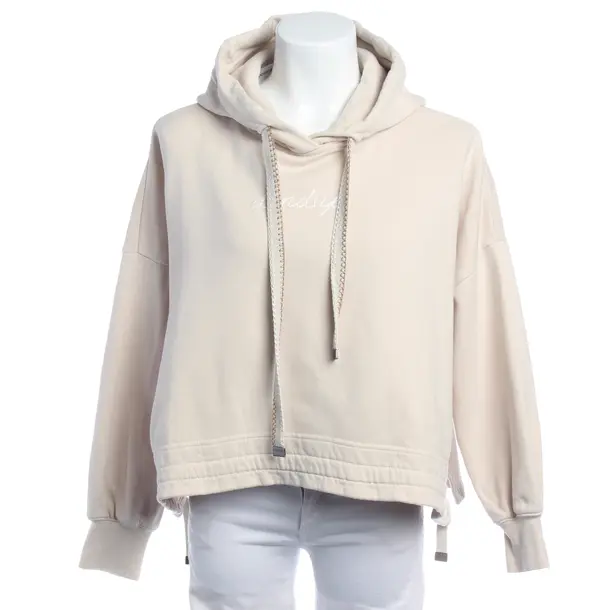 Hoodie in Weiß, Baumwolle, Dondup