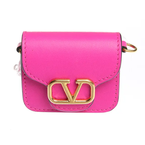 Pochette in Pink, Leather, Valentino