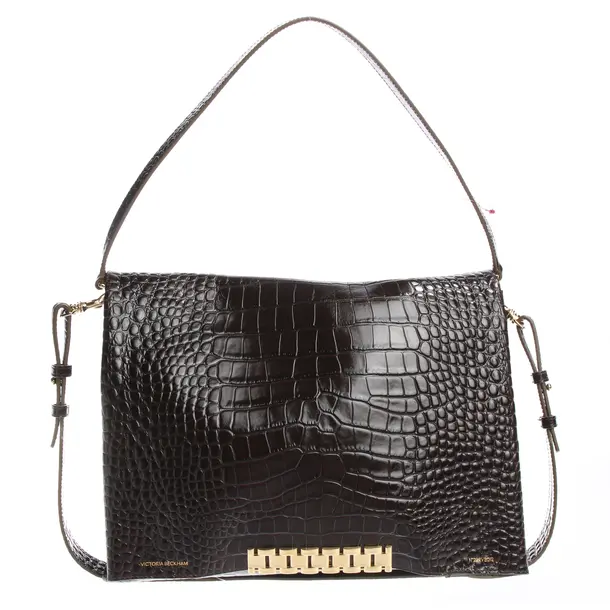 Shoulder Bag in Brown, Leather, Victoria Beckham