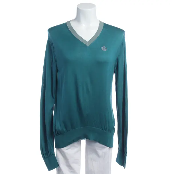 Pullover in Blau, Seide, Dolce & Gabbana
