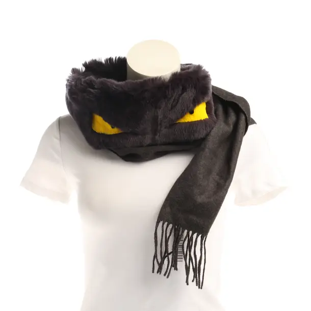 Scarf in Gray, Cotton, Fendi