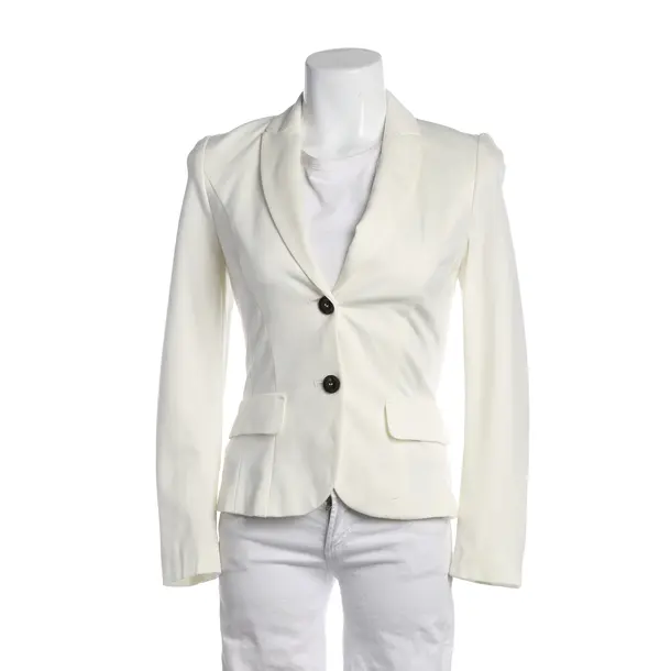 Blazer in White, Viscose, Marc Cain