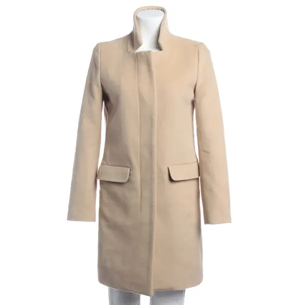 Mid-Season Coat in Brown, Wool, Closed