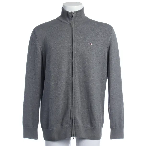Cardigan in Gray, Cotton, Gant