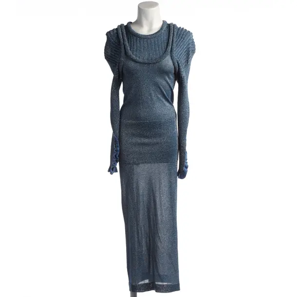 Kleid in Blau, Seide, Chloé