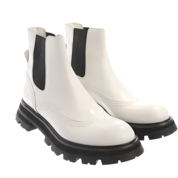 Chelsea Boots in Weiß, , Alexander McQueen
