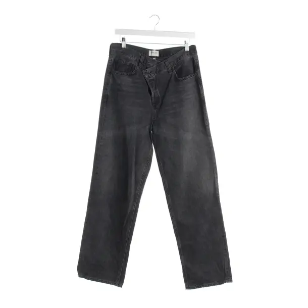Jeans Straight Fit in Grau, Baumwolle, Agolde