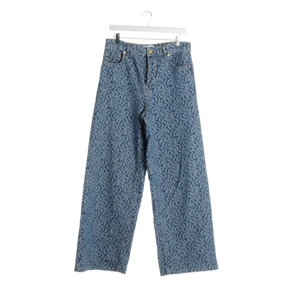 Straight Fit Jeans in Blue, Cotton, Ganni
