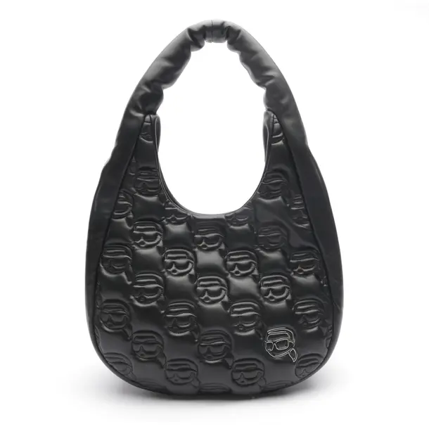 Schultertasche in Schwarz, Polyurethan, Karl Lagerfeld