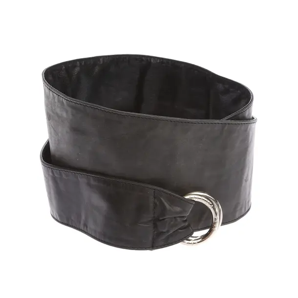 Gürtel in Schwarz, Leder, Patrizia Pepe
