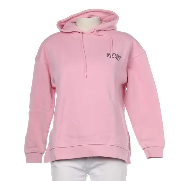 Hoodie in Pink, Cotton, Ganni