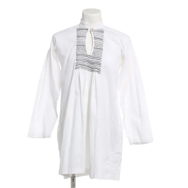 Dress, in White, Linen, Alexa Chung